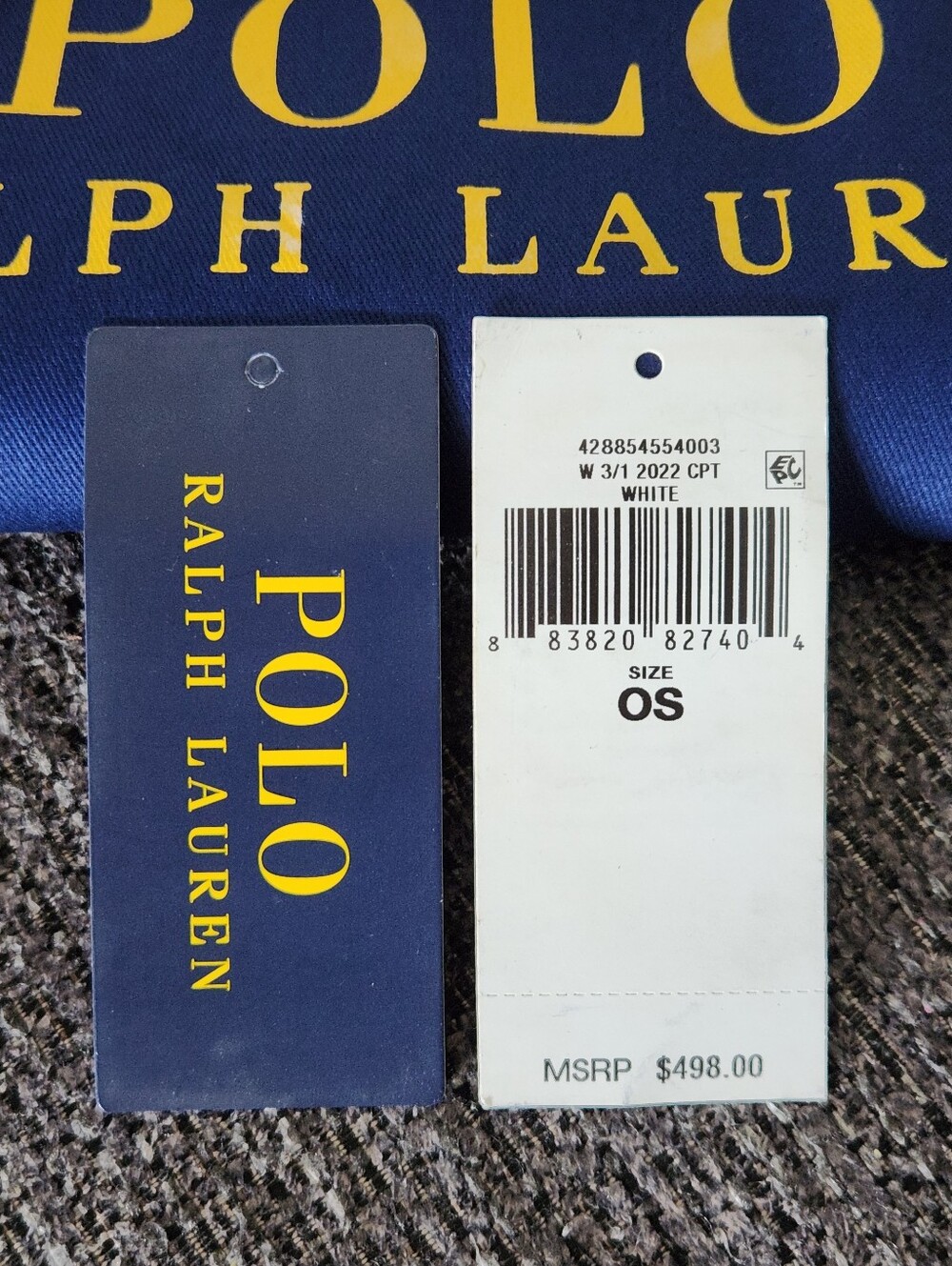🤍HTF Polo Ralph Lauren🤍 - White Woven Mini Bellport Bag - Picture 6 of 15
